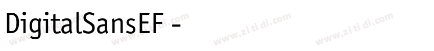 DigitalSansEF 字体转换